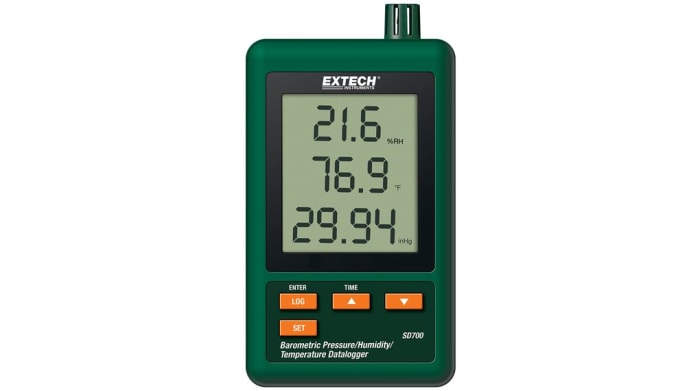 Extech SD700 Temperature & Humidity Data Logger, RS232, 3 Input Channel(s)
