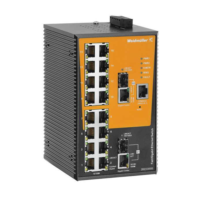 2682330000 Weidmüller | Weidmüller Managed 16 x RJ45 Port Network ...