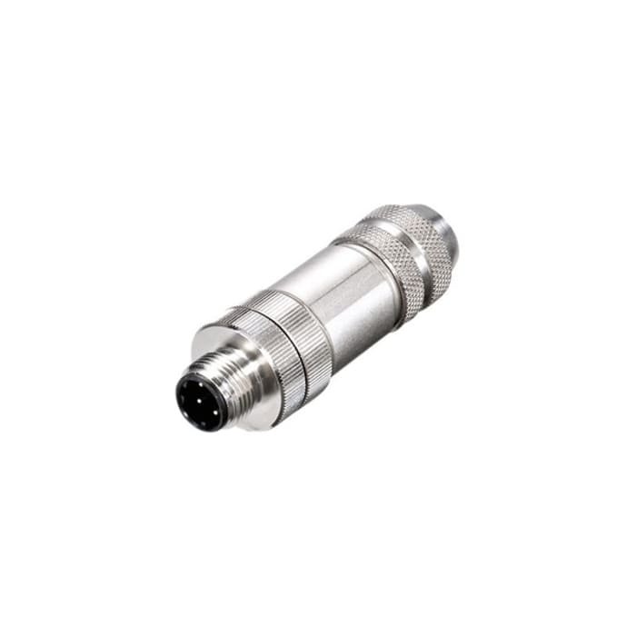 Conector Weidmüller Enchufe, Conector hembra M12 serie SAISM de 4 vías Macho/Hembra, Cable, Terminal roscado, IP40