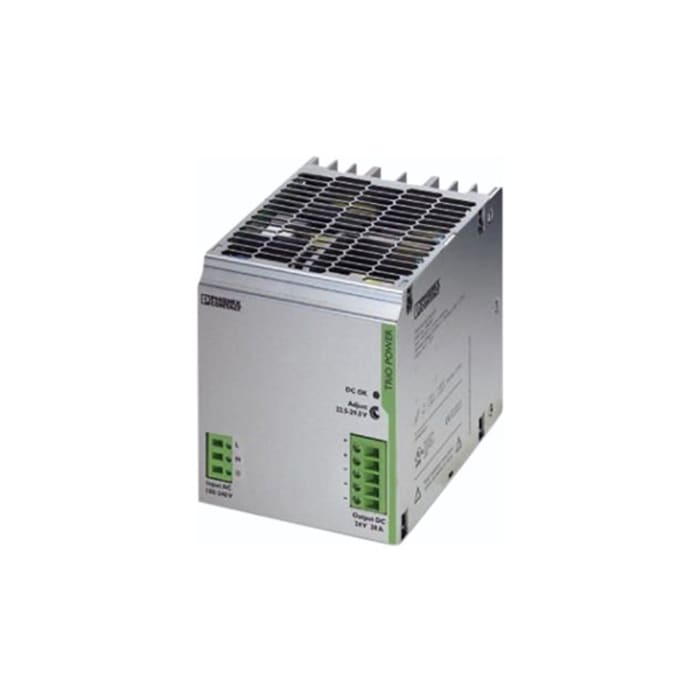 Phoenix Contact AC-DC Switching Power Supply DIN Rail Power Supply, 264V ac Input, 24V dc Output, 120W