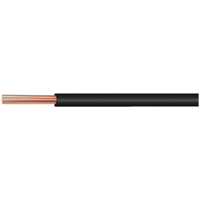 Huber+Suhner RADOX Series Black 4 mm² Hook Up Wire, 12 AWG, 100m, RADOX 155 4.0 MM² BLACK