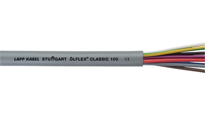 Câble Multi-conducteur Lapp OLFLEX CLASSIC, 4 x 0,5 mm², gaine en Chlorure de polyvinyle PVC, Gris, 50m