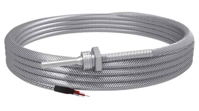 Sensor RTD PT100 Emko, long. 50mm, temp. 0°C → +400°C