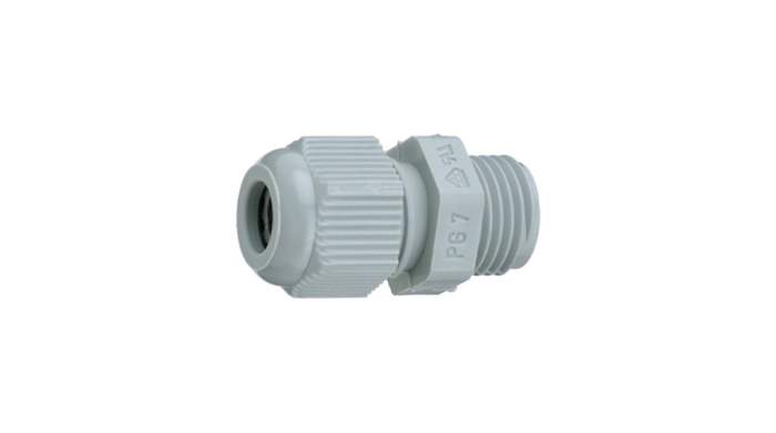 Jacobs 50.0xx Series Grey Polyamide Cable Gland, PG9 Thread, 4mm min., 8mm max., IP68