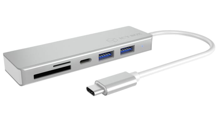 ICY BOX 3 Port USB 3.0 USB C Hub, 30x112x12mm