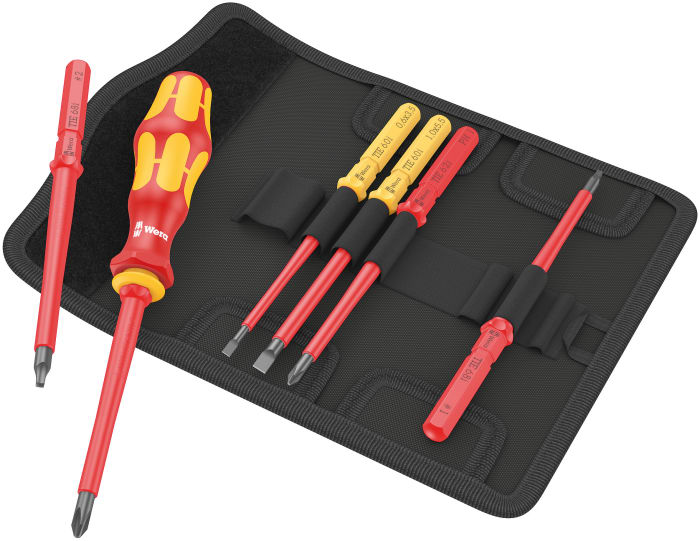 Wera Flat, Phillips Insulated, 6-Piece