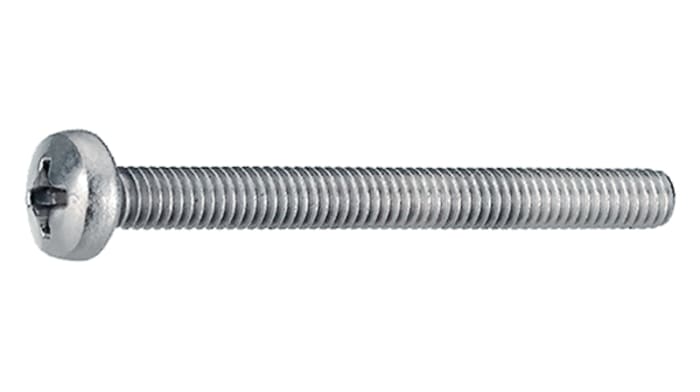Bossard Phillips M3 Pan A2 304 Stainless Steel Machine Screw DIN 7985A, ISO 7045 x 4.0mmx0.157in