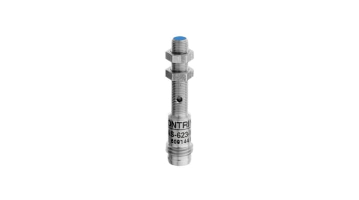 Contrinex Inductive Threaded Barrel Proximity Sensor, M5, 1.5 mm Detection, 10 → 30 V dc
