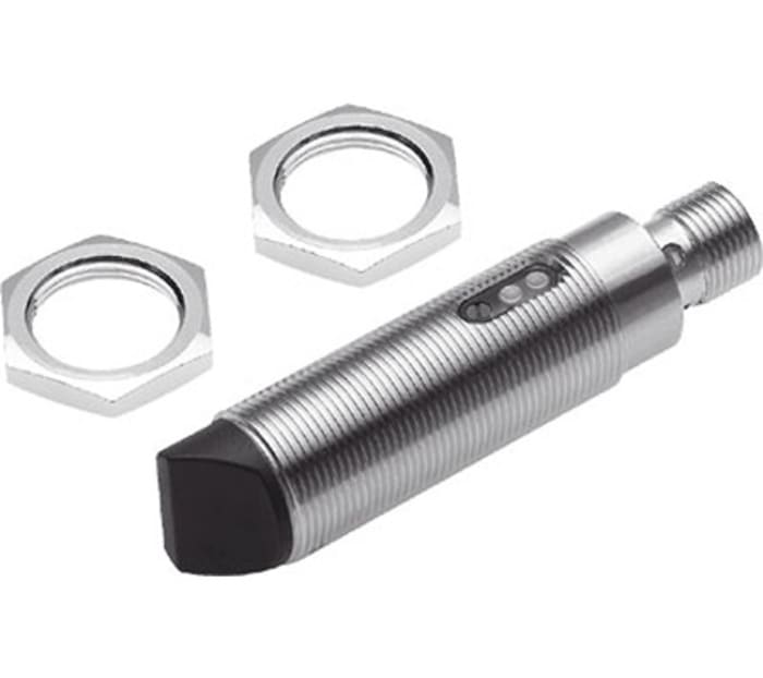 Fotoelektrický snímač 0 → 600 mm Válcovitý 3kolíkové zástrčky M12x1, výstup: PNP Rozptýlené