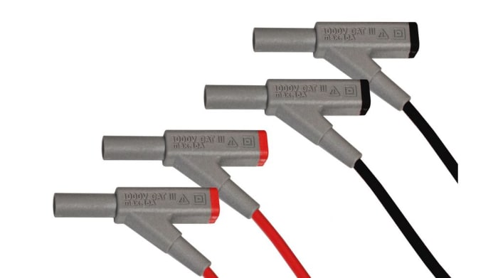 Zkušební vodič multimetru Zkušební vodič, 16A, délka kabelů: 950mm PeakTech Zkušební vodiče