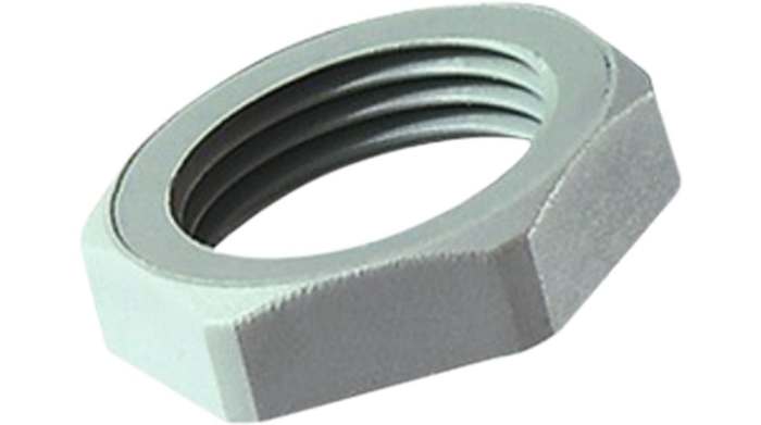 Jacobs Grey Polyamide Cable Gland Locknut, M12 Thread