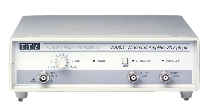 Aim-TTi WA301 RF Amplifier, 0 → +20dB, 20V Pk-Pk, 10 kΩ