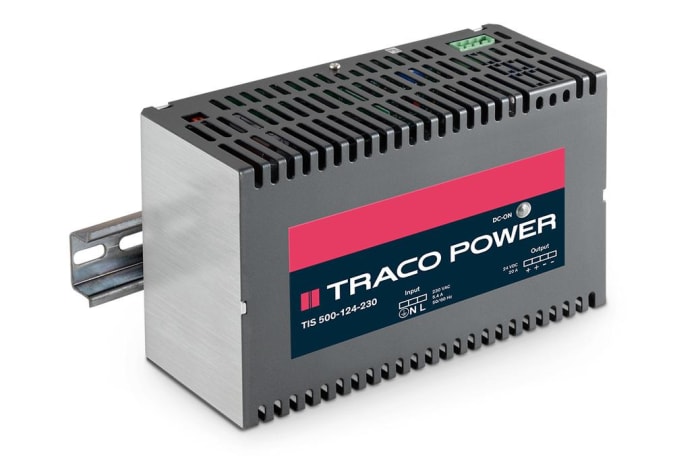 TRACOPOWER TIS Switched Mode DIN Rail Power Supply, 187 → 264V ac ac Input, 24V dc dc Output, 20A Output, 500W