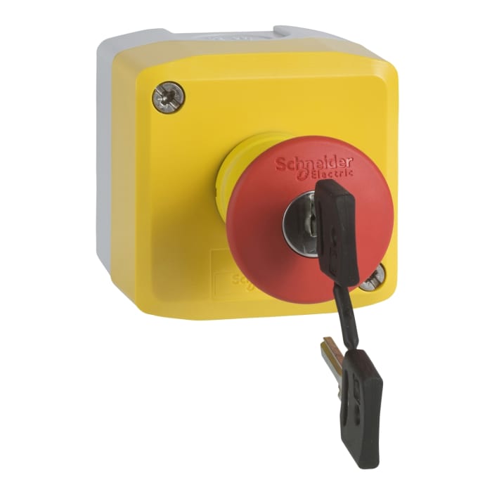 Bouton d'arrêt d'urgence Schneider Electric Harmony XALK, Montage en surface, dia. 22mm