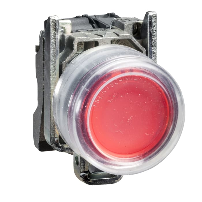 Schneider Electric Harmony XB4 Series Push Button, Panel Mount, 22mm Cutout, SPST, IP66, IP67, IP69(IP69K)