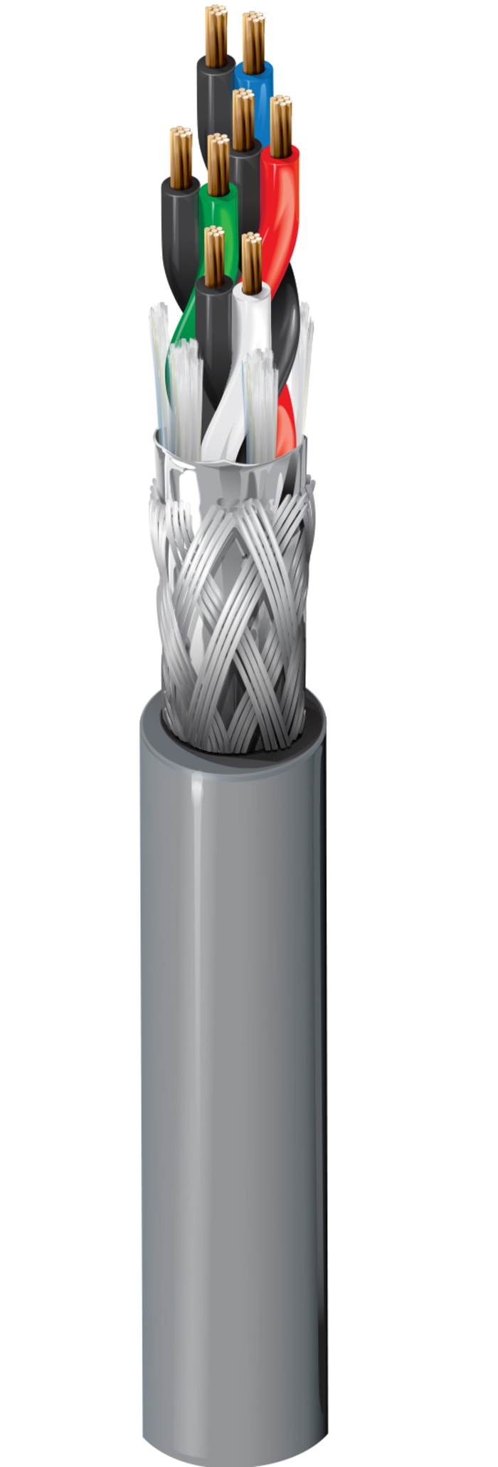 Belden 8134 Series Data Cable, 4 Pairs, 8 Cores, 0.08 mm², Screened, 28 AWG, 152m, Screened Shield, Twisted Pair Cable