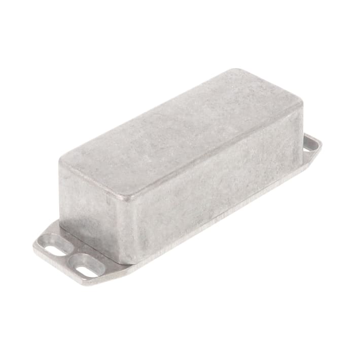 Hammond 1590 Series Natural Die Cast Aluminium Enclosure, IP54, Flanged, Natural Lid, 92.5 x 38.5 x 27mm