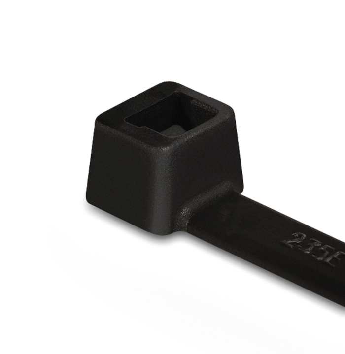 Serre-câble HellermannTyton T150R, 365mm x 7.6 mm, Noir, en Polyamide 6.6 (PA66), x 100