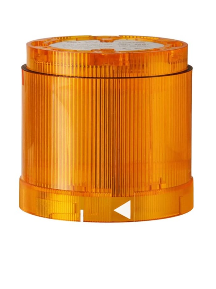 Werma 843 Series Yellow Steady Effect Beacon Unit, 230 V ac, LED Bulb, AC, IP54