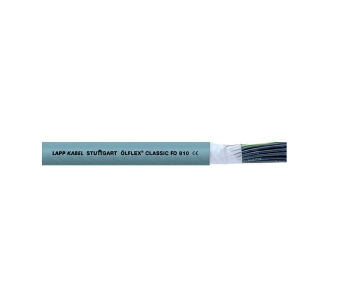 Lapp ÖLFLEX CLASSIC FD 810 Control Cable, 5 Cores, 1.5 mm², Unscreened, 25m, Grey PVC Sheath, 16 AWG