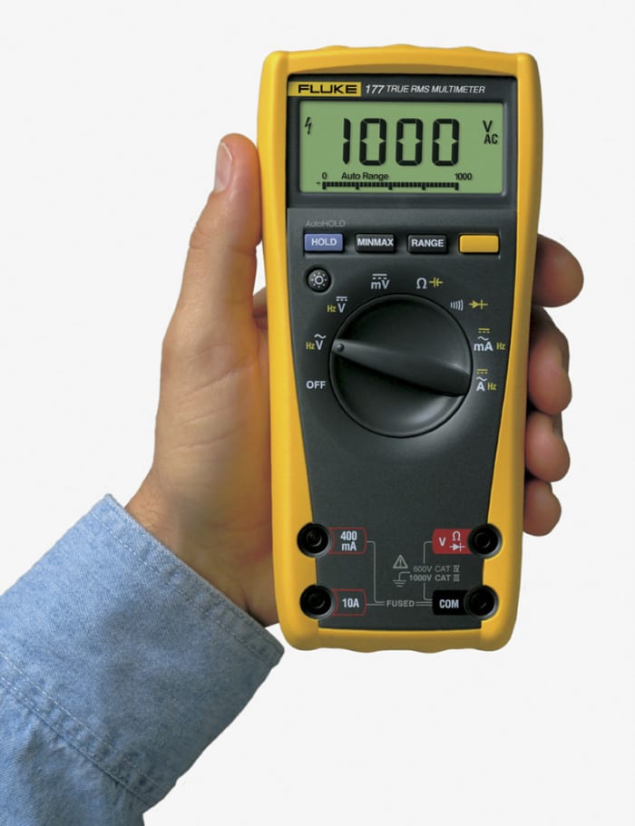 FLUKE 177 Fluke Fluke 177 Handheld Digital Multimeter, True RMS, 10A
