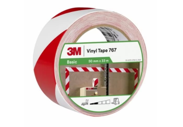 Cinta adhesiva de vinilo rojo 19 mm 33 m (3M)