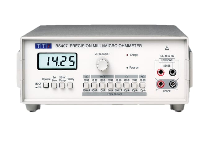 Aim-TTi BS407 Ohmmeter, 20 kΩ Max, 1μΩ Resolution, 4 Wire