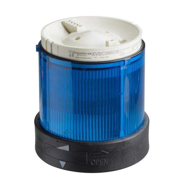 Schneider Electric Harmony XVB Series Blue Steady Effect Beacon Unit, 24 V ac/dc, LED Bulb, AC, DC, IP65