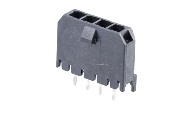 Embases de circuit imprimé Molex Micro-Fit 3.0, 4 pôles , 3.0mm 1 rangée, 8.5A, Verticale