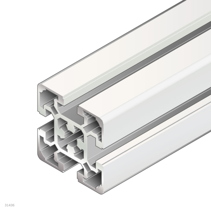Bosch Rexroth Silver Aluminium Profile Strut, 50 x 50 mm, 10mm Groove, 3000mm Length