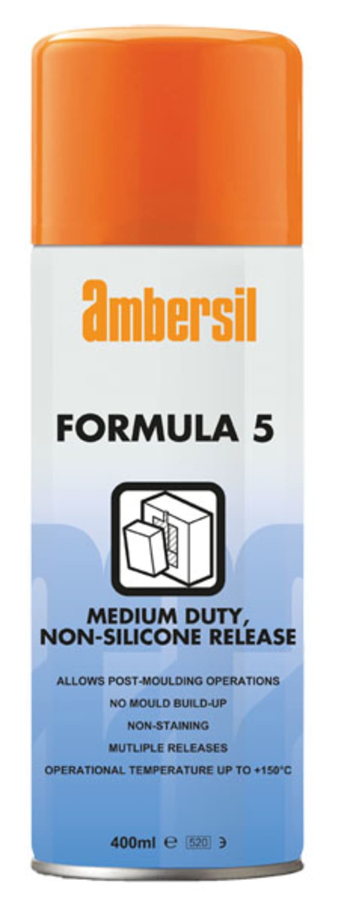 Ambersil 400 ml Non-Silicone Mould Release Agent Plastic, Rubber 150°C