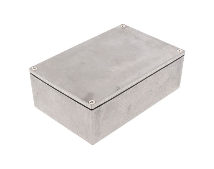 Hammond 1590 Series Natural Die Cast Aluminium Enclosure, IP65, Natural Lid, 145 x 95 x 49mm