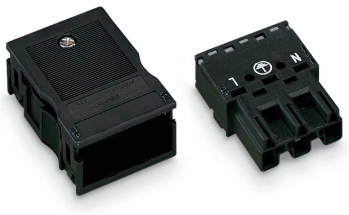 Connecteur d'éclairage WAGO série 770, 3 pôles , 3 voies , En applique