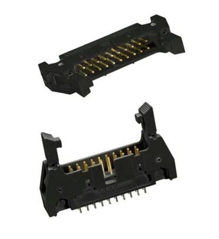 3M 3000 Series Straight Through Hole PCB Header, 34 Contact(s), 2.54 mm Pitch, 2 Row(s), Shrouded