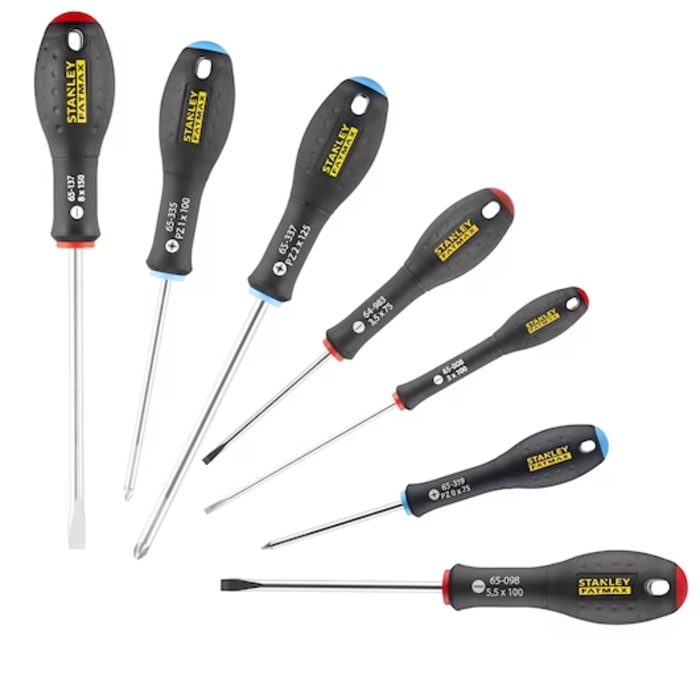Stanley Pozidriv; Slotted Screwdriver Set, 7-Piece
