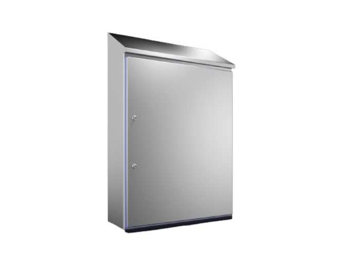 Coffret mural Rittal HD en Acier inoxydable 304, Hauteur 1 050 mm, Largeur 810 mm, Profondeur 300mm, RAL 5010, IP66
