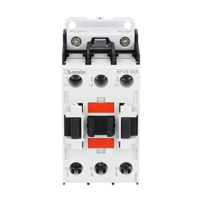 Lovato Orange BF Contactor, 230 V ac Coil, 3-Pole, 38 A, 18.5 kW, 3NO, 440 V ac