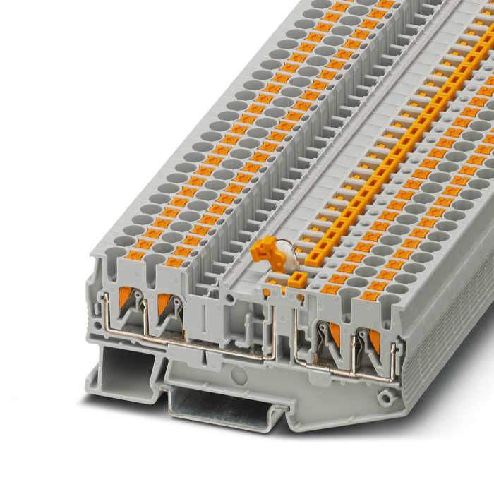 Phoenix Contact 3210172 PT 2.5-QUATTRO-MT Series Grey, 0.14 → 4mm², Single-Level, Push In Termination