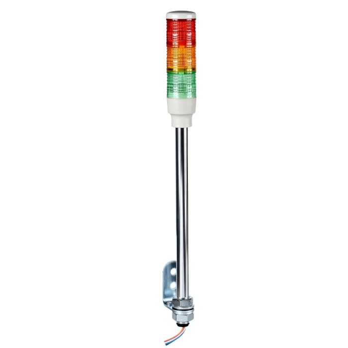 Colonnes lumineuses pré-configurées à LED Feu Fixe, Rouge / Vert / Ambre, série Harmony XVC4, 24 V (c.a./c.c.)