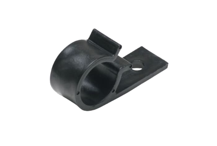 Clip serre-câbles HellermannTyton, Ø maximum 10mm, en Polyacétal, type Clip en D