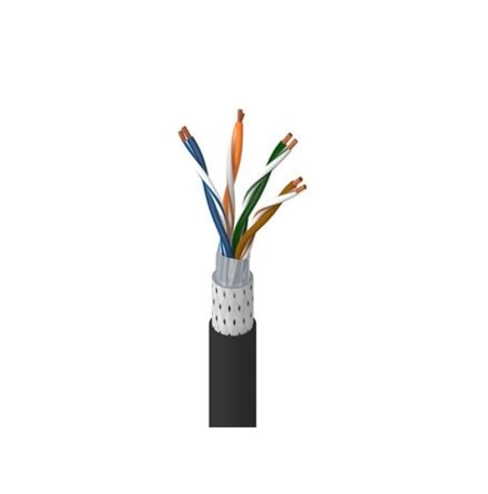 74003PU.00305 Belden Belden Cat5e Cable, SF/UTP, Black PUR