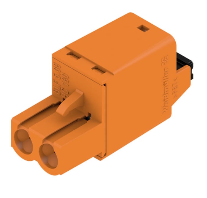 Weidmuller, 5.08mm Pitch, BL 5.08, 2 Way, , Pluggable Terminal Block, Plug, Cable Mount, Push In Termination, 1013680000