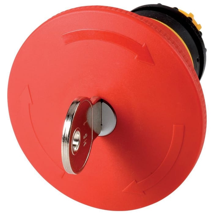 Eaton RMQ Titan M22 Series Key Release Emergency Stop Push Button, 22mm Cutout, IP67