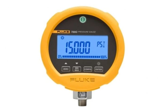 Fluke G 1/4 Digital Pressure Gauge 690bar Bottom Entry 114mm Outside Diameter