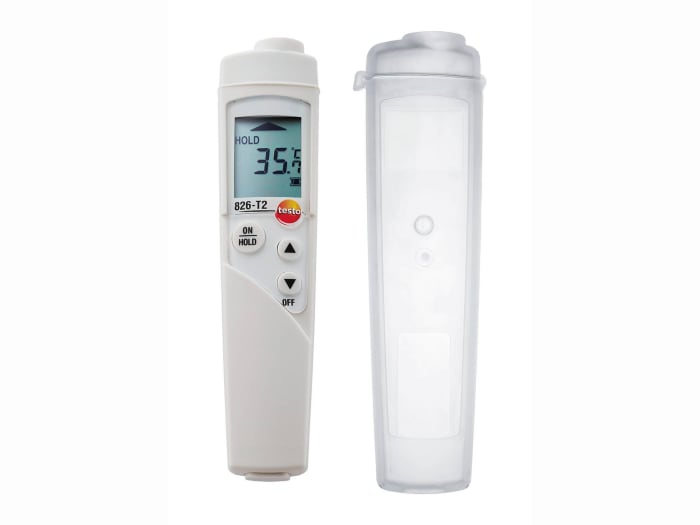 Testo 826-T2 Infrared Thermometer, -50°C Min, +300°C Max, ±1.5 °C Accuracy, °C Measurements