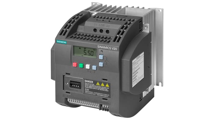 Siemens Inverter Drive, 3 kW, 3 Phase, 380 → 480 V ac, 7.3 A, SINAMICS V20 Series