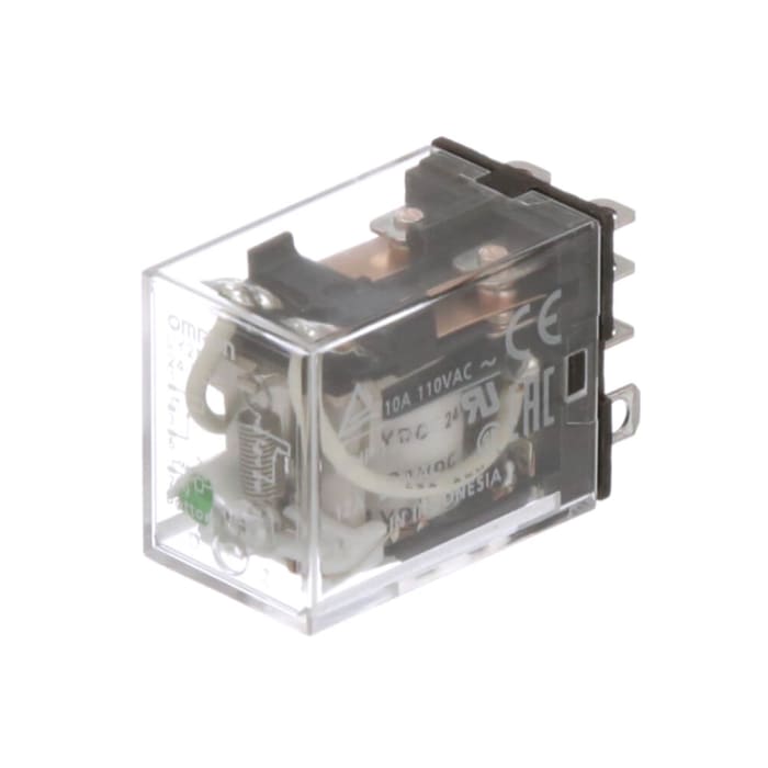 Omron Plug In Power Relay, 24V dc Coil, 10A Switching Current
