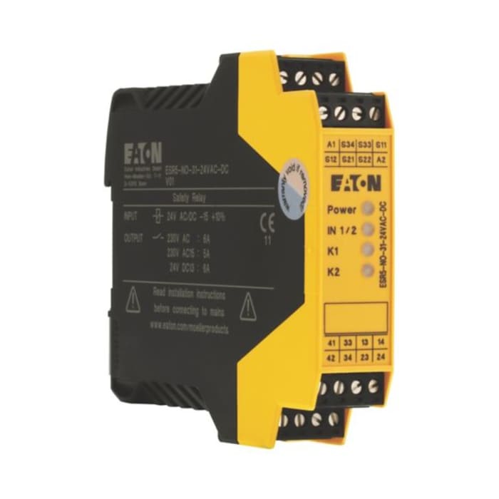 118702 ESR5NO3124VACDC Eaton Eaton DualChannel Emergency Stop