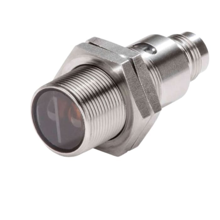 Fotoelektrický snímač, řada: E3FC 100 mm → 4 m. Červená LED válcový Konektor M12, výstup: NPN Retroreflexní