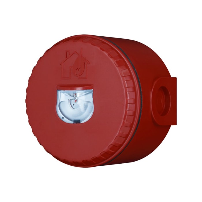Eaton Red Flashing Beacon, 9 → 60 V dc, Wall Mount, LED Bulb, IP65